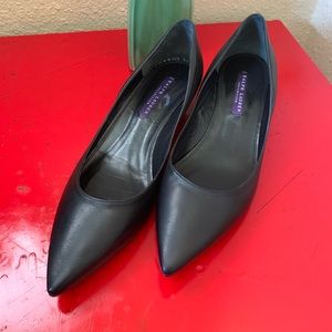Ralph Lauren Purple Label Black Leather Heels